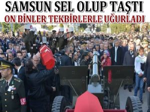 Samsunlular Şehidini Tekbirlerle Uğurladı