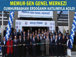 MEMUR-SEN GENEL MERKEZ BİNASI AÇILDI