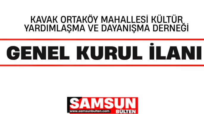 Genel Kurul İlanı