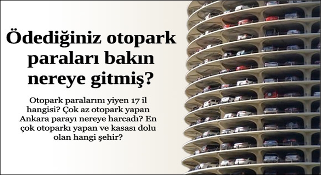Otopark paralarını yerinde kullanmayan belediyeler?