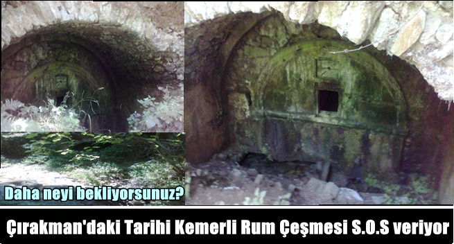 Çırakman'daki Tarihi Rum Çeşmesi S.O.S veriyor