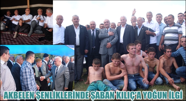 Şaban Kılıç'a Akbelen Köyü Şenliklerinde yoğun ilgi