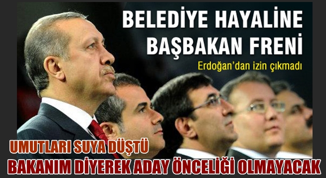 BAKANLARA ÖZEL ADAYLIK YOK