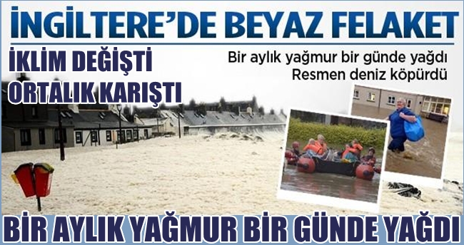 YAĞMUR BU KEZ İNGİLTEREYİ VURDU