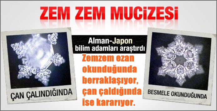 Zemzem suyunun hikmetleri bitmiyor