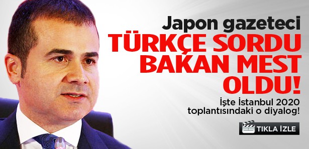 Japon gazetecinin sorusu Kılıç'ı mest etti!