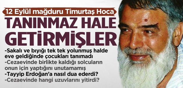 TİMURTAŞ HOCAYA 12 EYLÜL ÇİLESİ