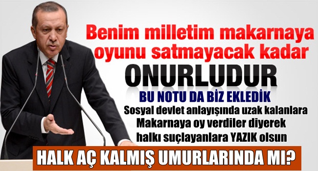 MAKARNAYI MAKARA YAPANLARA SESLENDİ
