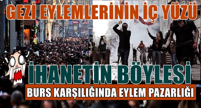 GEZİ PAZARLIĞININ KARŞILIĞI: BURS