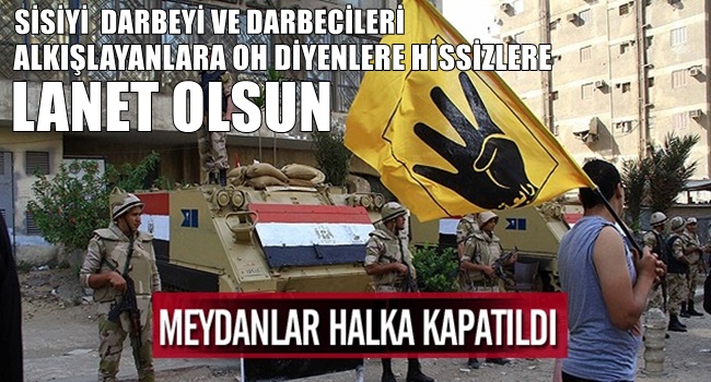 Mısır'da meydanlar ''halka'' kapatıldı