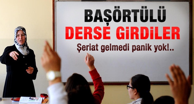 Başörtülü ilk ders