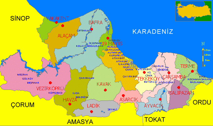 SAMSUN VE İLÇELERİNE HİZMET YAĞACAK