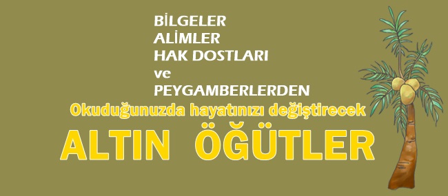 HAYATINIZI DEĞİŞTİRECEK ALTIN SÖZLER