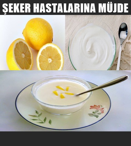 ŞEKER HASTALARINA LİMON YOĞURT TAVSİYESİ