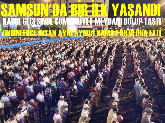 CUMHURİYET MEYDANINDA BİR İLK ONBİNLER BİRLİKTE SAF TUTTU