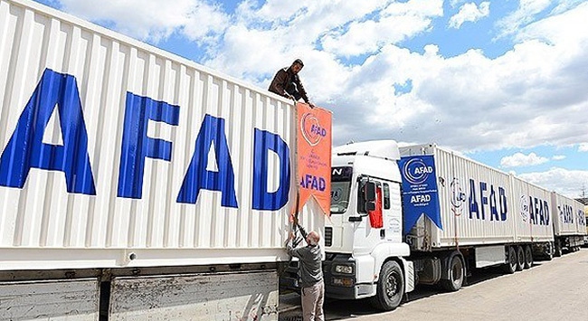 IRAKTAKİ TÜRKMENLERE 109 TIR YARDIM MALZEMESİ