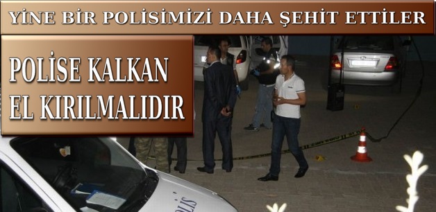 BİR POLİSİMİZİ DAHA ŞEHİT ETTİLER