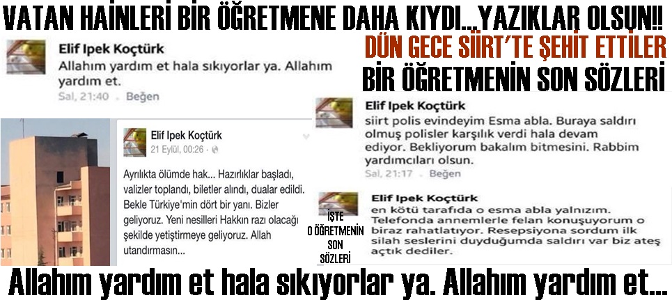 ÖĞRETMEN KALLEŞÇE Mİ ÖLDÜRÜLDÜ İNTİHAR MI ETTİ?