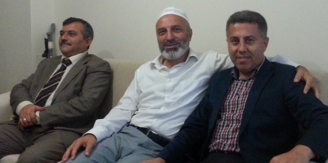Fatih Öztürk Hac'dan dönen Muharrem Soylu'yu ziyaret etti