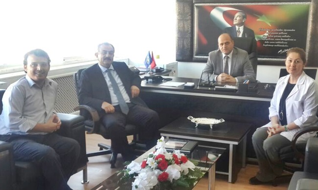 Ladik Belediye Başkanından eski görev yaptığı okula ziyaret
