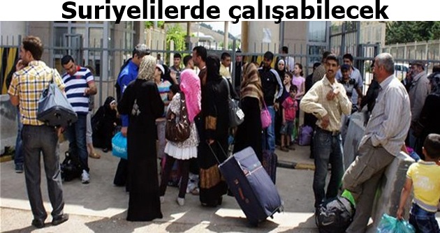 Suriyelilere çalışabilmeleri için izin çıkıyor