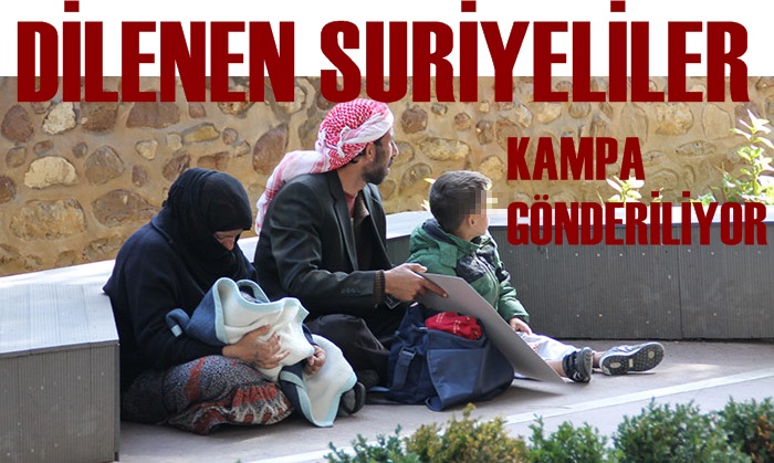 Dilencilik yapan Suriyeliler kampa gönderiliyor