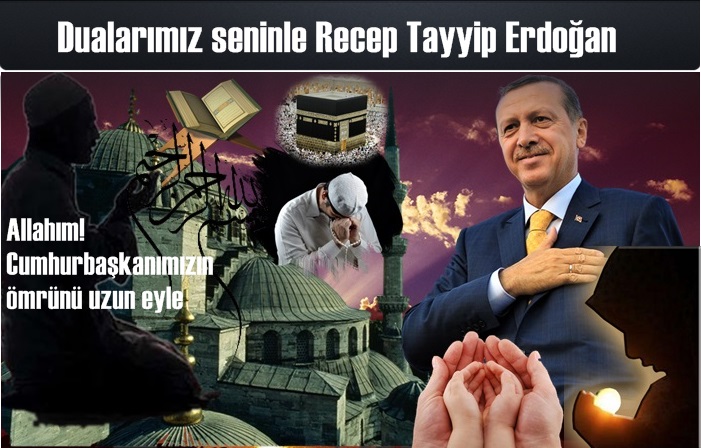 Allah'ım Cumhurbaşkanımıza uzun ömürler nasip eyle