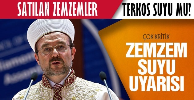 Diyanet açıklama yaptı: Zemzem satmak doğru değil
