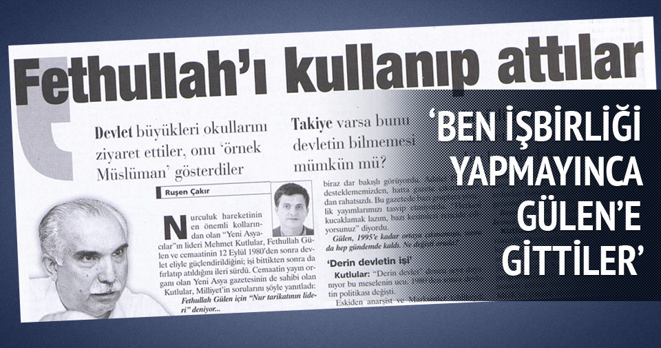 Fethullah Gülen'i bakın nasıl kullanmışlar