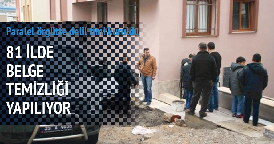 Paralel örgütte delil timi kuruldu