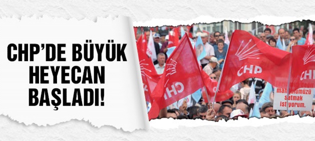 CHP'de ön seçim heyecanı