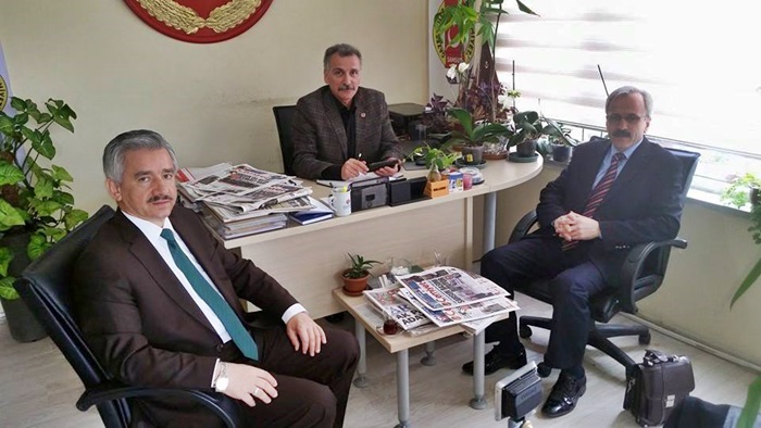SAY-DER' den Gazeteciler Cemiyet Başkanı Mehmet Yazıcıya ziyaret