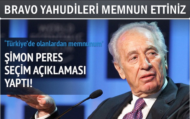 Şimon Peres seçim sonuçlarından memnun olduğunu açıkladı