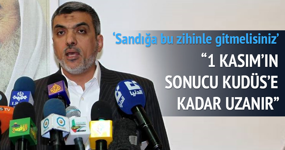 1 Kasım'da sandığa gittiğinizde Kudüs'ü düşünün