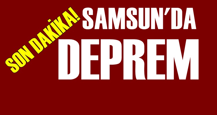 Samsun'da deprem halk sokaklara döküldü
