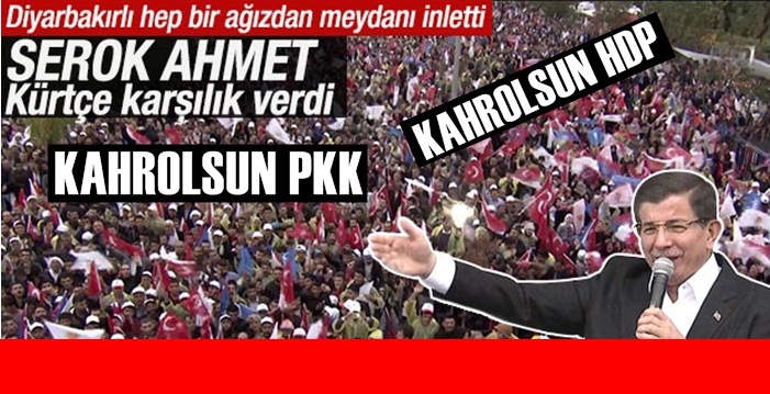 Diyarbakır'da Kahrolsun HDPKK sesleri dağları çınlattı