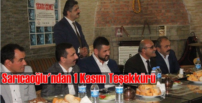 Sarıcaoğlu Şeyhresul Mahallesi sakinlerine teşekkür etti