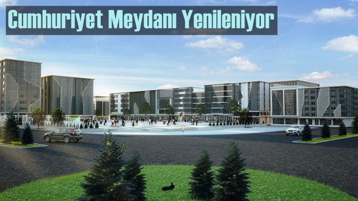 Samsun Cumhuriyet Meydanı Yenileniyor