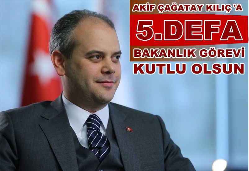 Akif Çağatay Kılıç 5. kez Gençlik ve Spor Bakanı