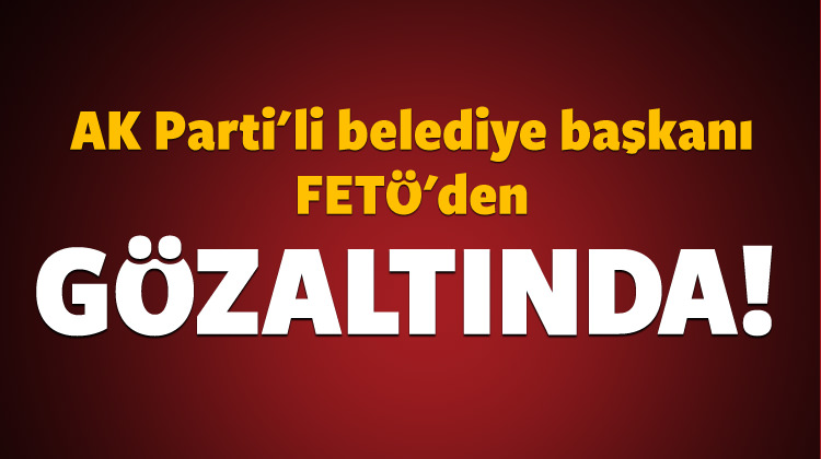 Belediye Başkanı FETÖ'den gözaltına alındı!