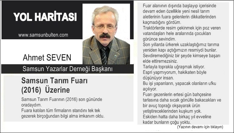 Samsun Tarım Fuarı (2016) Üzerine
