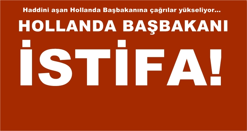 Hollanda Başbakanı derhal istifa etmeli