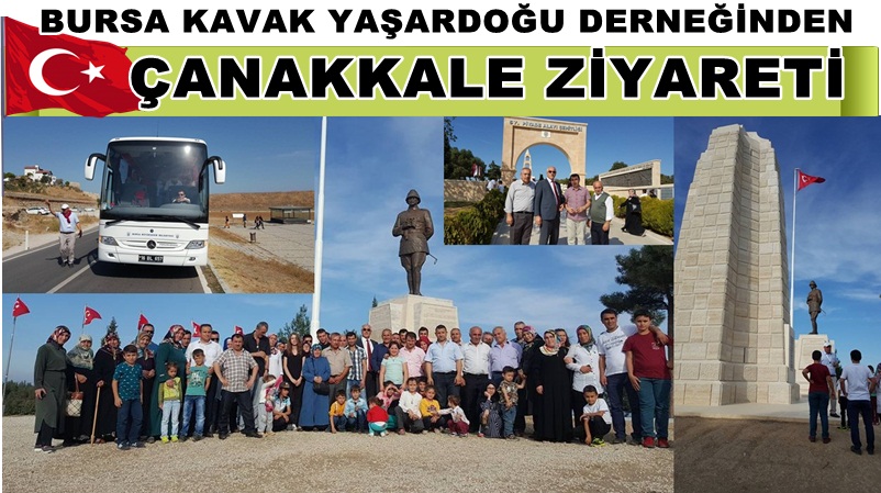 Bursa Kavak Yaşar Doğu Derneği Çanakkale'de