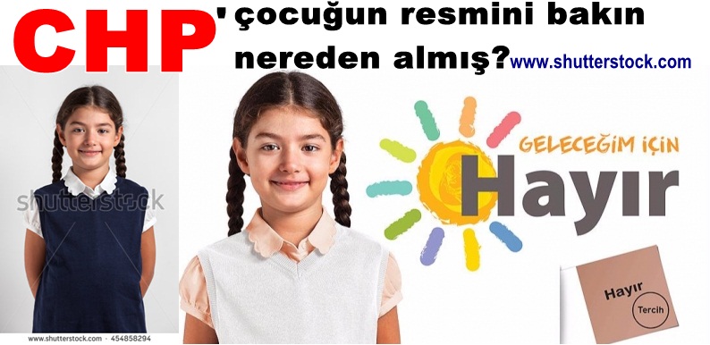CHP hayır kampanyasında bakın kimin resmini kullanmış