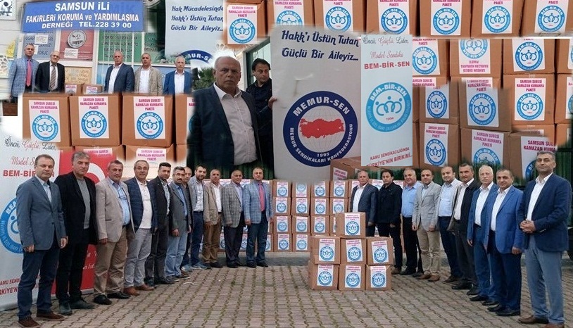 BEM BİR-SEN Samsun Şube Başkanlığından Ramazan Yardımı