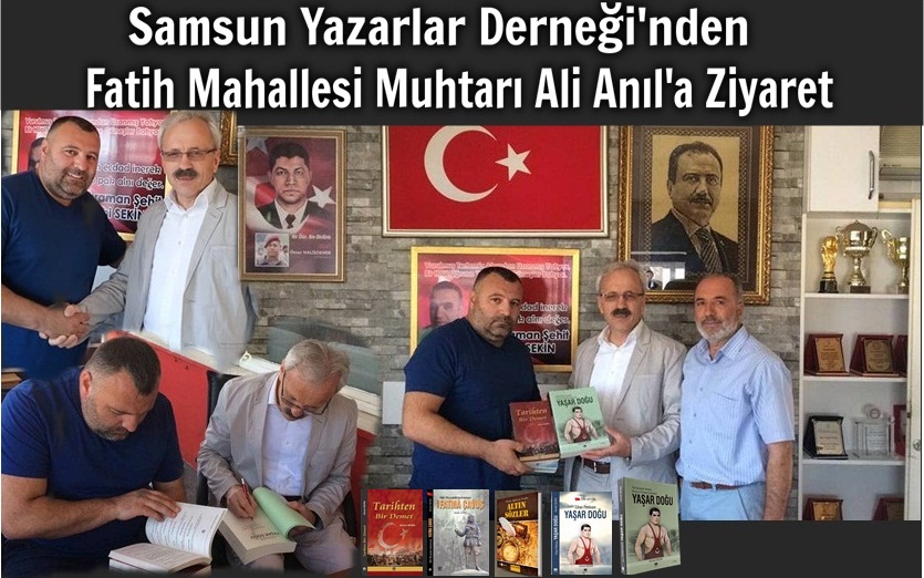 Yazarlardan Fatih Mahallesi Muhtarlığına Ziyaret
