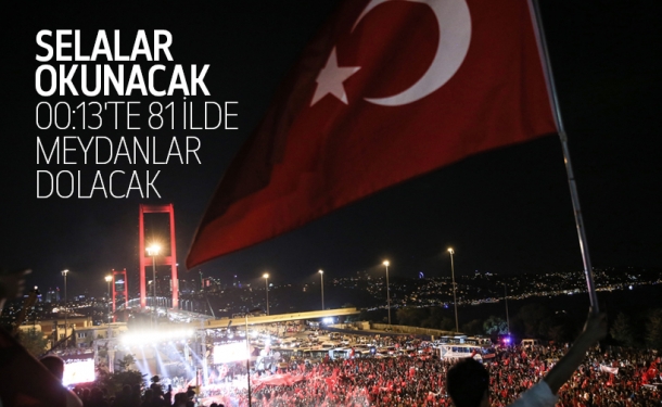 15 Temmuz Programı Belirlendi