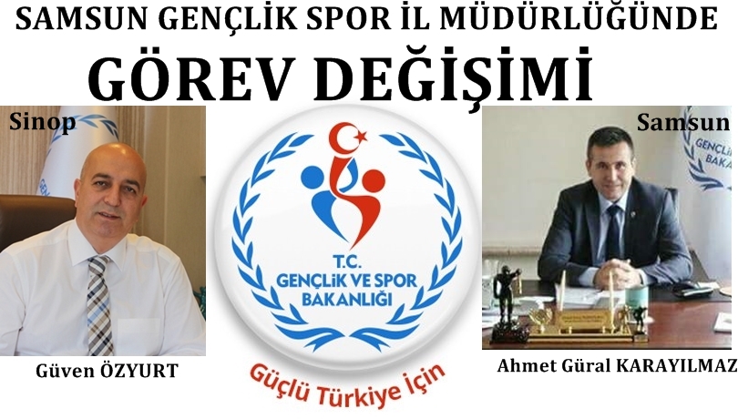 Samsun Gençlik Spor İl Müdürlüğünde Görev Değişimi