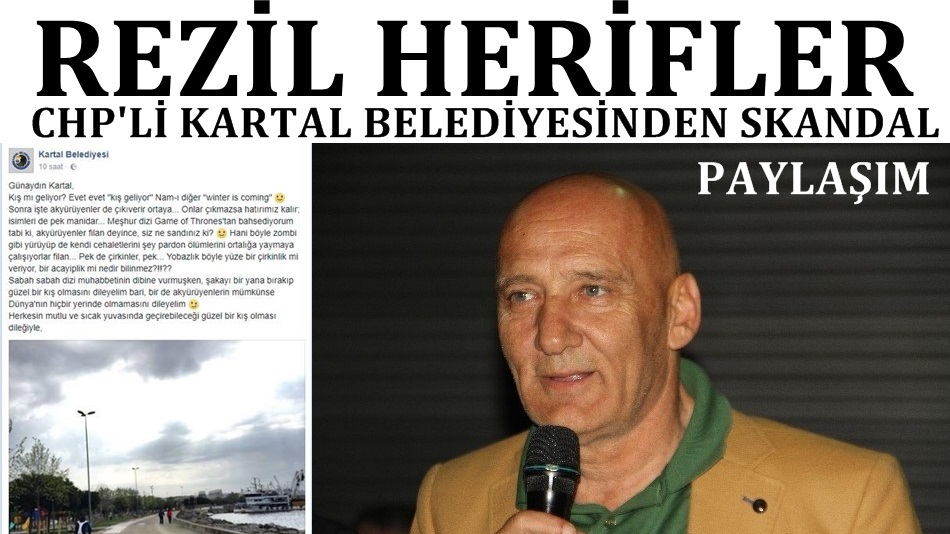 CHP'li Kartal Belediyesinin rezil paylaşımına tepki