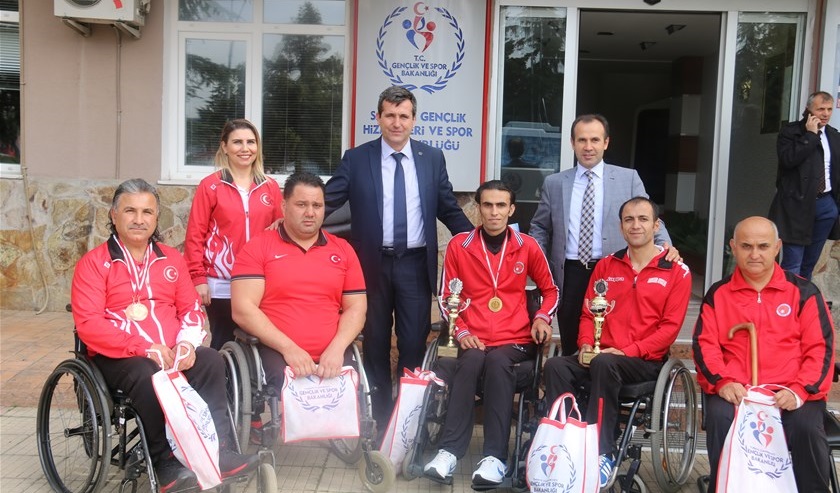 Samsun Bedensel Engelli Atıcılık sporcularından ziyaret